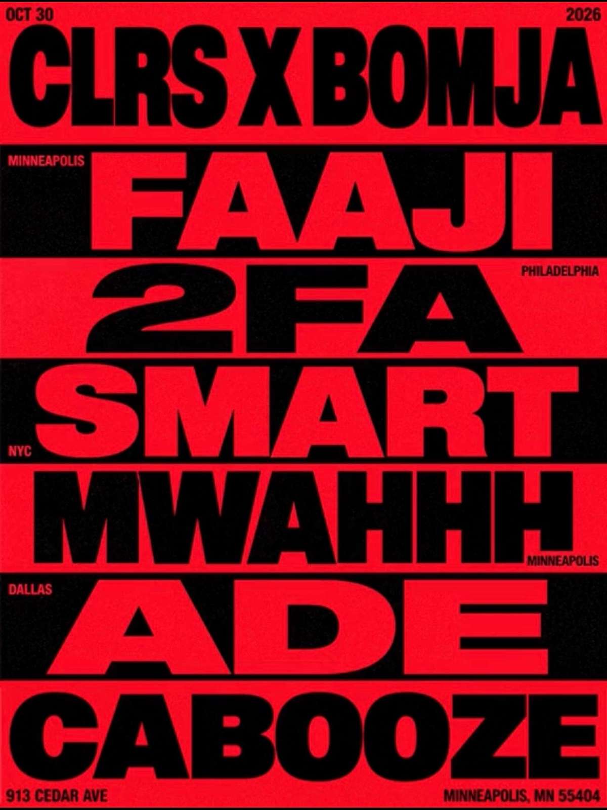 CLRS x BOMJA: AFRO-RAVE
